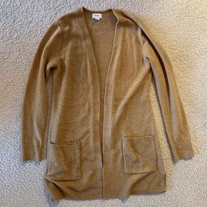 Old Navy Open-Front Bouclé Sweater Tan